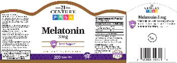 21st Century Melatonin 3 mg - supplement