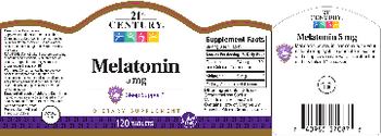 21st Century Melatonin 5 mg - supplement