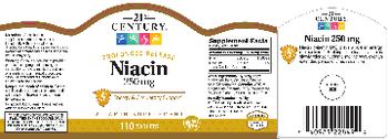 21st Century Niacin 250 mg - vitamin supplement