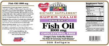 21st Century Omega-3 Fish Oil 1000 mg - supplement