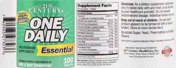 21st Century One Daily Essential - multivitamin supplement