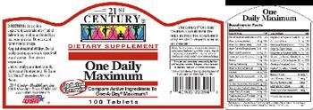 21st Century One Daily Maximum - supplement