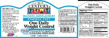 21st Century One Daily Weight Control - supplement