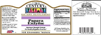 21st Century Papaya Enzyme - supplement