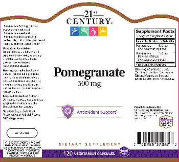 21st Century Pomegranate 500 mg - supplement