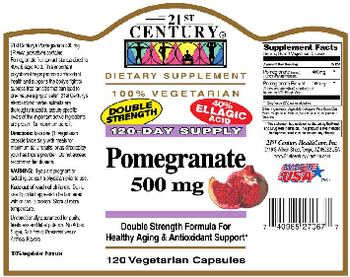 21st Century Pomegranate 500 mg - supplement