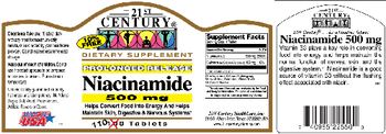 21st Century Prolonged Release Niacinamide 500 mg - supplement