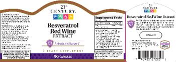21st Century Resveratrol Red Wine Extract - supplement