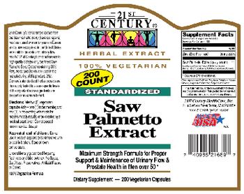 21st Century Saw Palmetto Extract - supplement