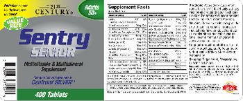 21st Century Sentry Senior Adults 50+ - multivitamin multimineral supplement