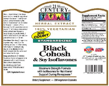 21st Century Standardized Black Cohosh & Soy Isoflavones 100% Vegetarian - supplement