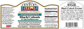 21st Century Standardized Black Cohosh & Soy Isoflavones - supplement
