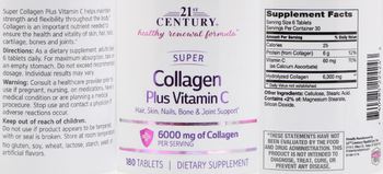 21st Century Super Collagen plus Vitamin C - supplement
