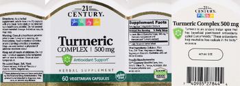 21st Century Turmeric Complex 500 mg - herbal supplement