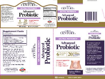 21st Century Ultra Potency Advanced Probiotic - supplement