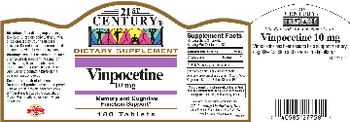 21st Century Vinpocetine 10 mg - supplement