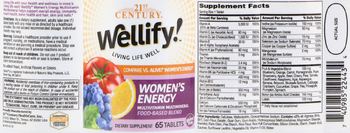 21st Century Wellify! Women's Energy Multivitamin Multimineral - supplement