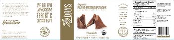 22 Days Nutrition Organic Plant-Protein Powder Chocolate - supplement