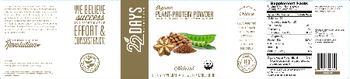 22 Days Nutrition Organic Plant-Protein Powder Natural - supplement