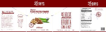 22 Days Nutrition Organic Plant-Protein Powder Natural - supplement