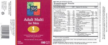 365 Everyday Value Adult Multi for Men - supplement