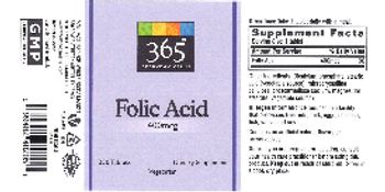 365 Everyday Value Folic Acid 400 mcg - supplement