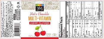 365 Everyday Value Kids Chewable Multi-Vitamin Cherry Flavored - supplement