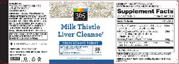 365 Everyday Value Milk Thistle Liver Cleanse - supplement