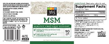 365 Everyday Value MSM - supplement