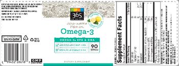 365 Everyday Value Omega-3 Natural Lemon Flavor - supplement