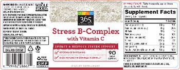 365 Everyday Value Stress B-Complex with Vitamin C - supplement