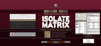 4 Dimension Nutrition Isolate Matrix Chocolate - protein supplement