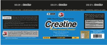 4DN Creatine Micronized Powder - supplement
