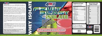 4Ever Fit Fruit Blast The Isolate Strawberry Kiwi - supplement