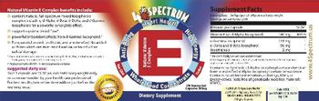 4Spectrum Natural Vitamin E Complex - supplement