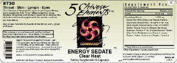 5 Chinese Elements Energy Sedate Clear Heat - supplement