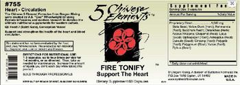 5 Chinese Elements Fire Tonify Support The Heart - supplement