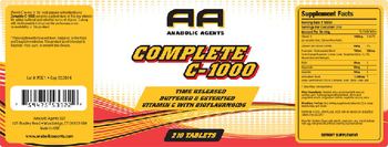 AA Anabolic Agents Complete C-1000 - supplement