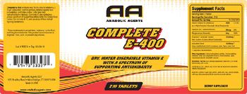 AA Anabolic Agents Complete E-400 - 