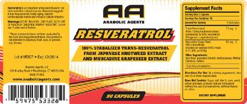 AA Anabolic Agents Resveratrol - supplement