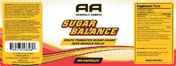 AA Anabolic Agents Sugar Balance - supplement