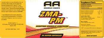 AA Anabolic Agents ZMA-PM - supplement