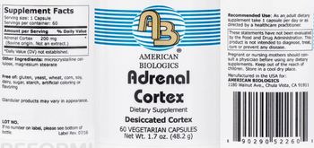AB American Biologics Adrenal Cortex - supplement