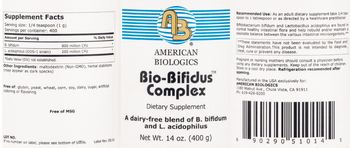 AB American Biologics Bio-Bifidus Complex - supplement