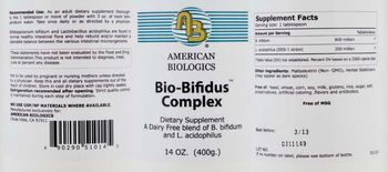 AB American Biologics Bio-Bifidus Complex - 