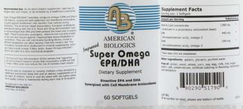AB American Biologics Improved Super Omega EPA/DHA - supplement