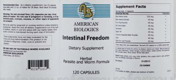 AB American Biologics Intestinal Freedom - supplement