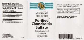 AB American Biologics Purified Chondroitin Sulfate - supplement