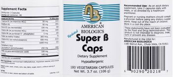 AB American Biologics Super B Caps - supplement