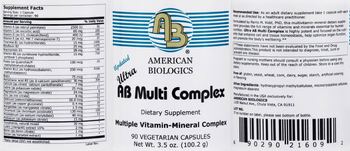 AB American Biologics Ultra AB Multi Complex - supplement